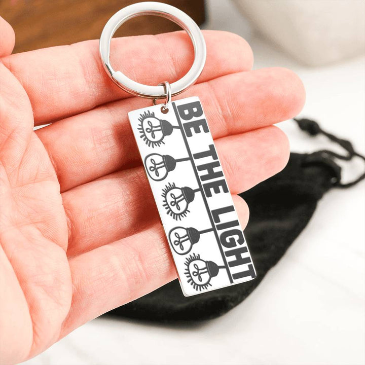 Be The Light Key Ring