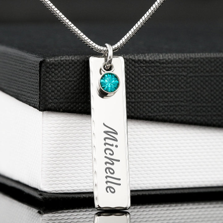 Customizable Birthmonth stone Pendant