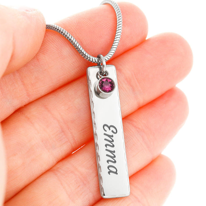 Customizable Birthmonth stone Pendant