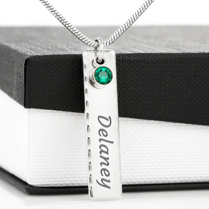 Customizable Birthmonth stone Pendant